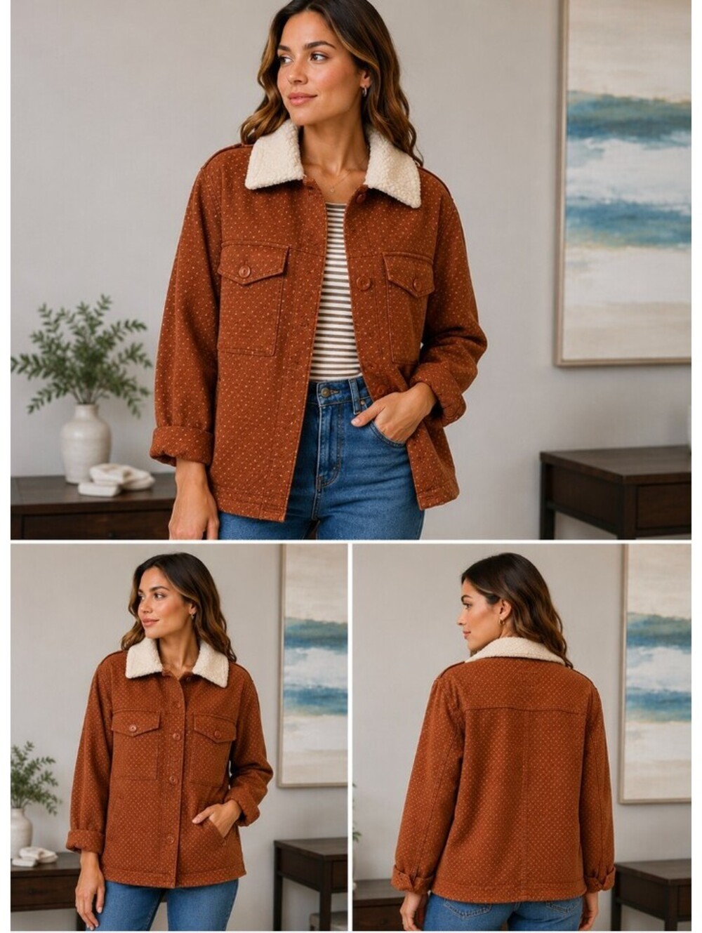 Joie Draper faux shearling jacket